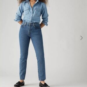 Levi's 501 Blue Straight Leg Jeans Non Stretch